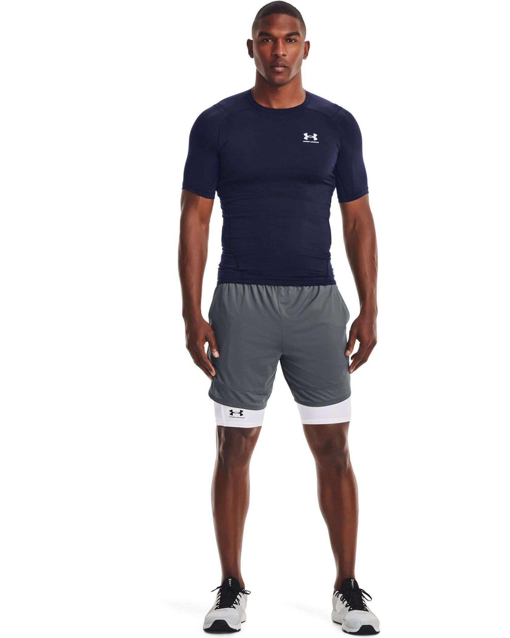 アンダーアーマー メンズ Tシャツ Men's HeatGear Armour Short Sleeve - Cardinal/White UA Men's Heatgear Armour Compression Short Sleeve | Under Armour