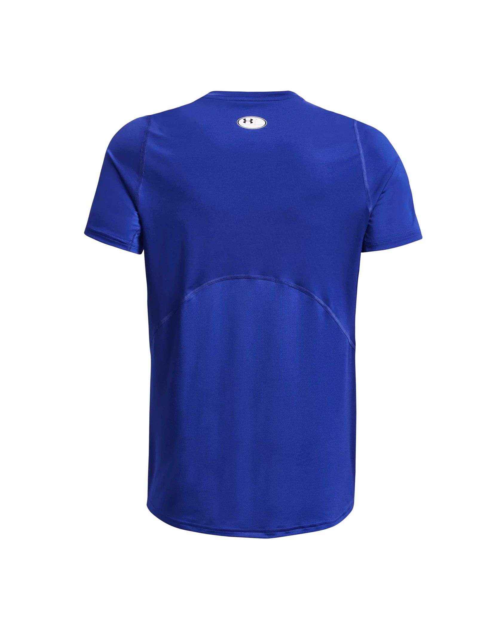 Mens Clothes Under Armour T Shirt Blau Under Armour HeatGear Short