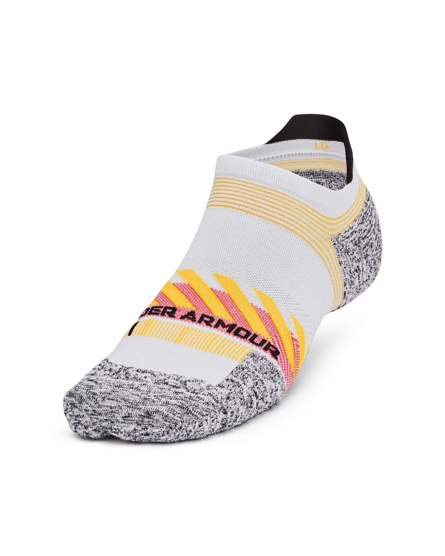 UA ArmourDry Run Cushion No Show Tab Pack Sock