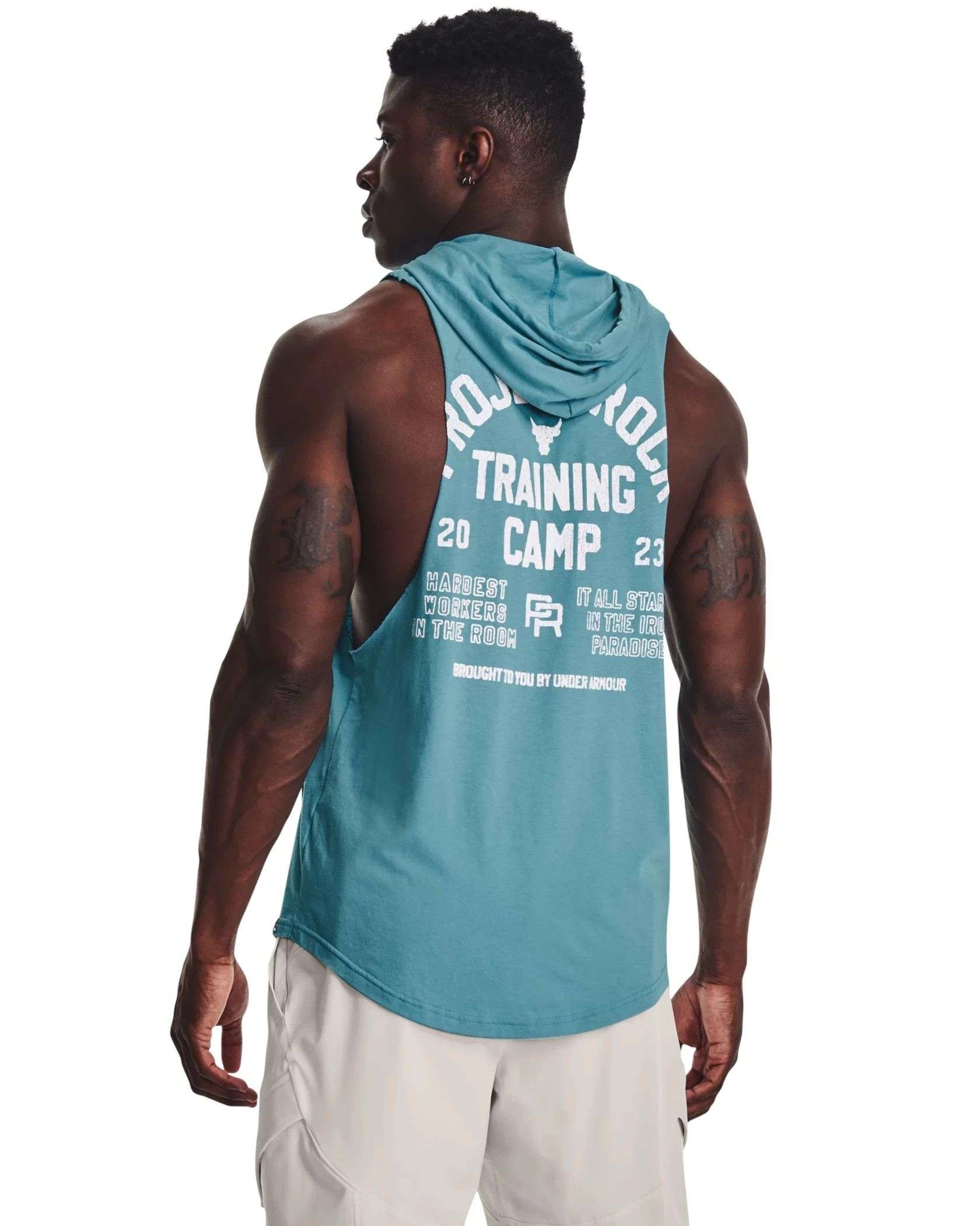 UA Project Rock Training Sleeveless Hoodie Under Armour