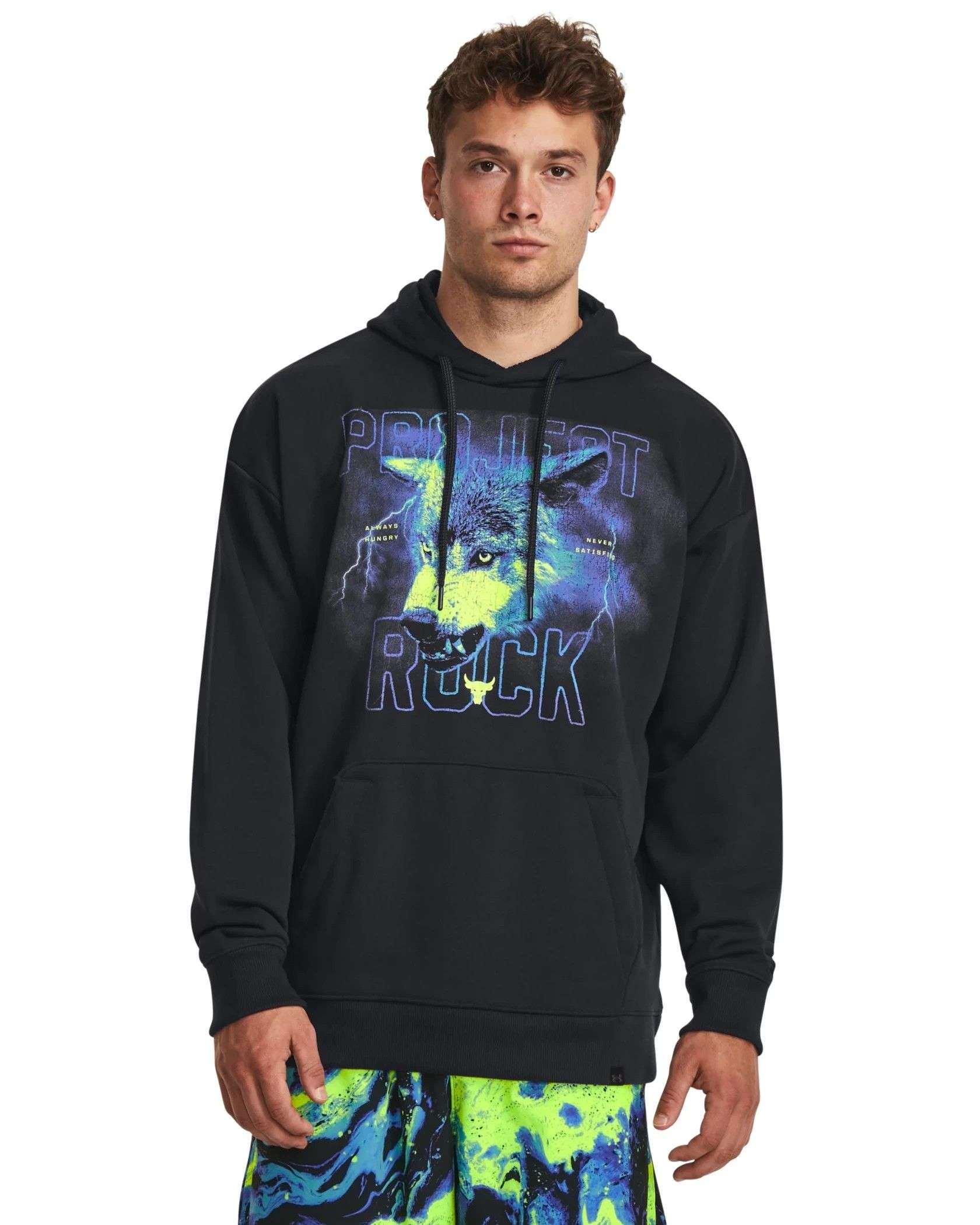 【UA ｘ Project Rock】Project Rock Heavyweight Terry Hoodie Under Armour Project Rock Hoodie Mens Large Heavyweight