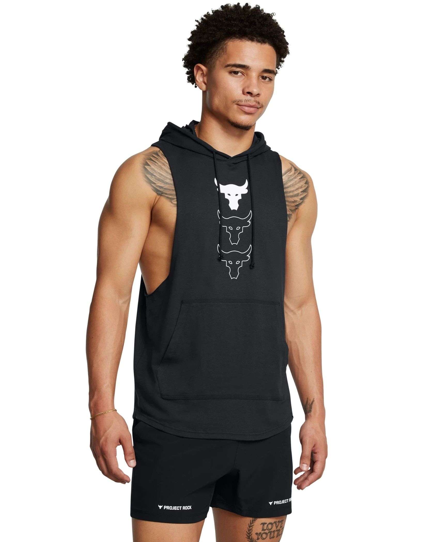 UA Men's Project Rock Sleeveless Hoodie | Under Armour