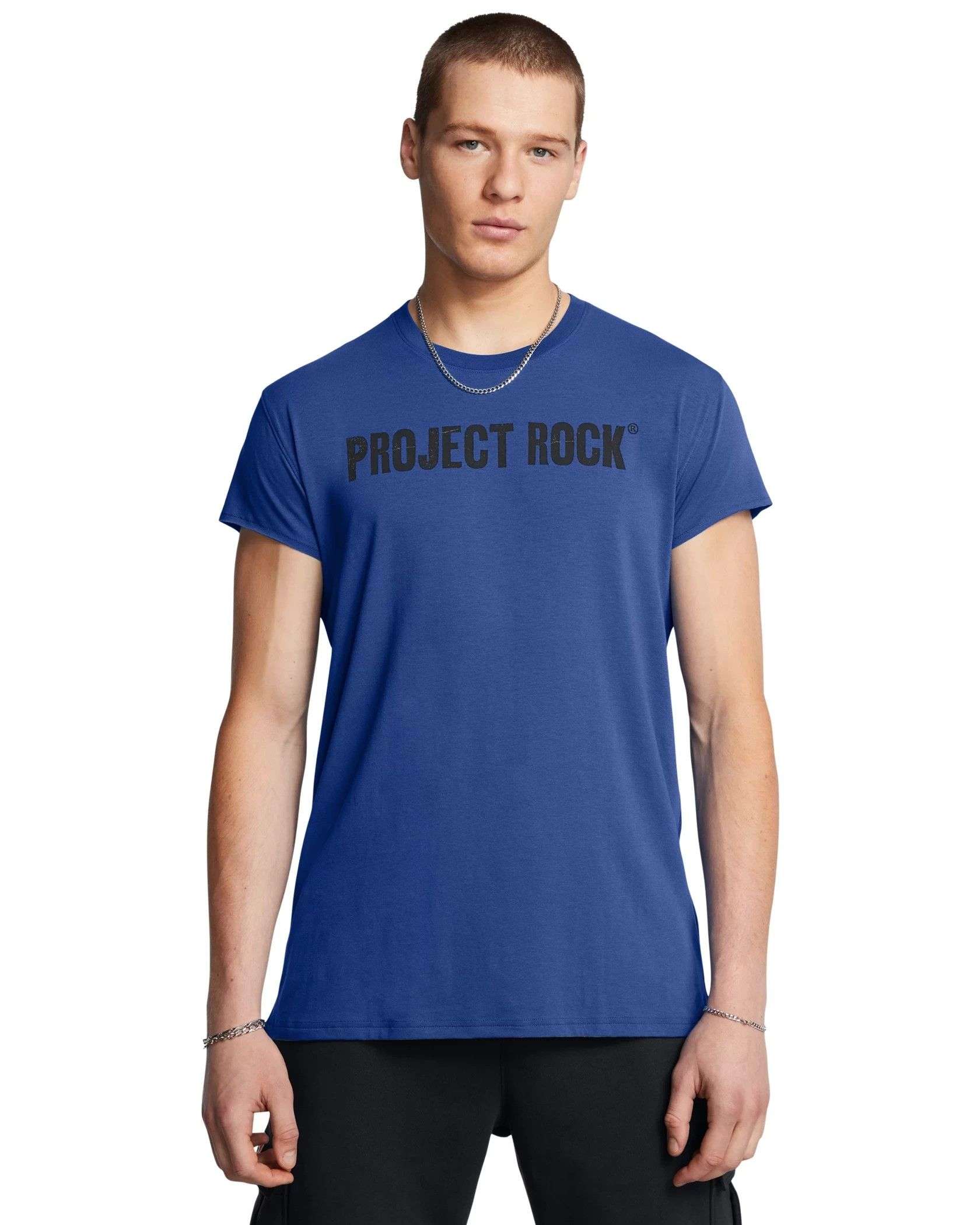 UA Men's Project Rock Hard At Work Cap Sleeve Under Armour