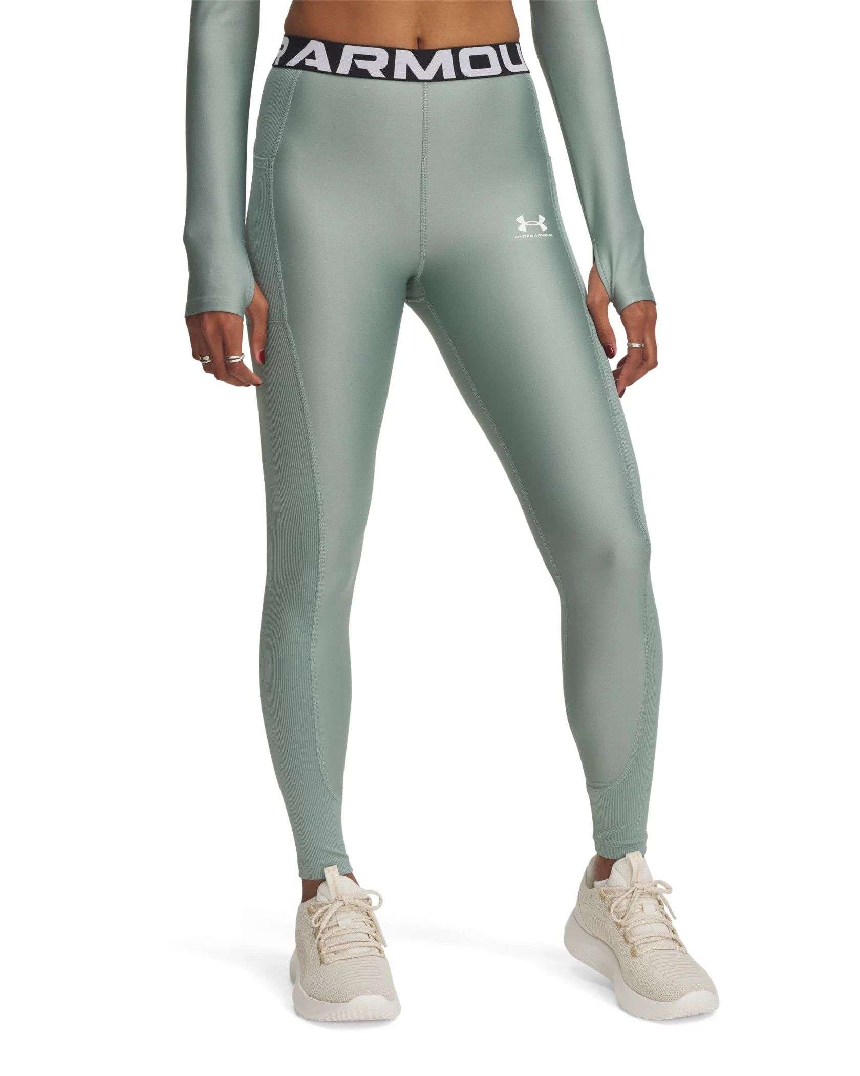 UA Women's HeatGear Rib Leggings | Under Armour