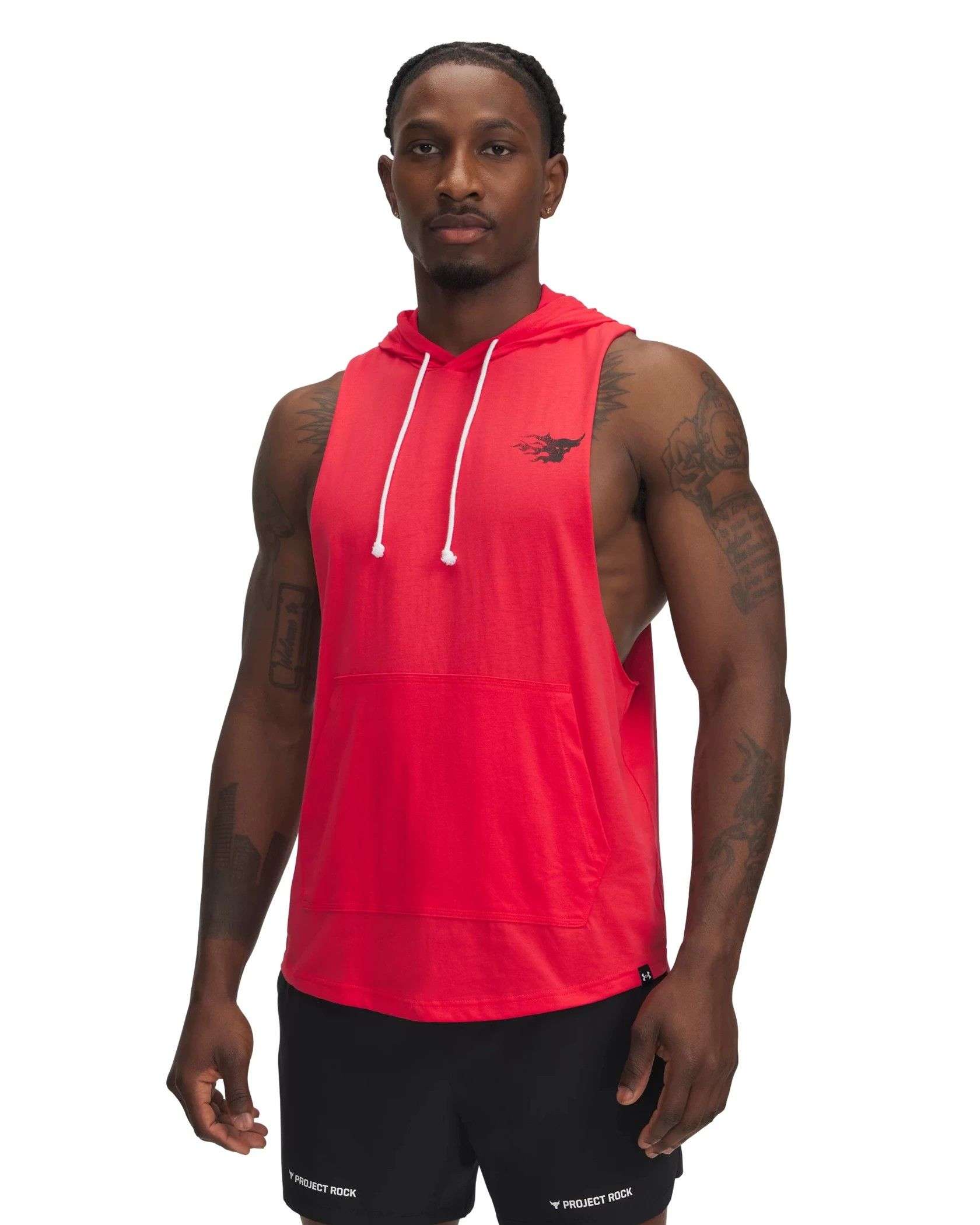 SALSATION サルセーション Sleeveless Hoodie S UA Men's Project Rock Sleeveless Hoodie | Under Armour