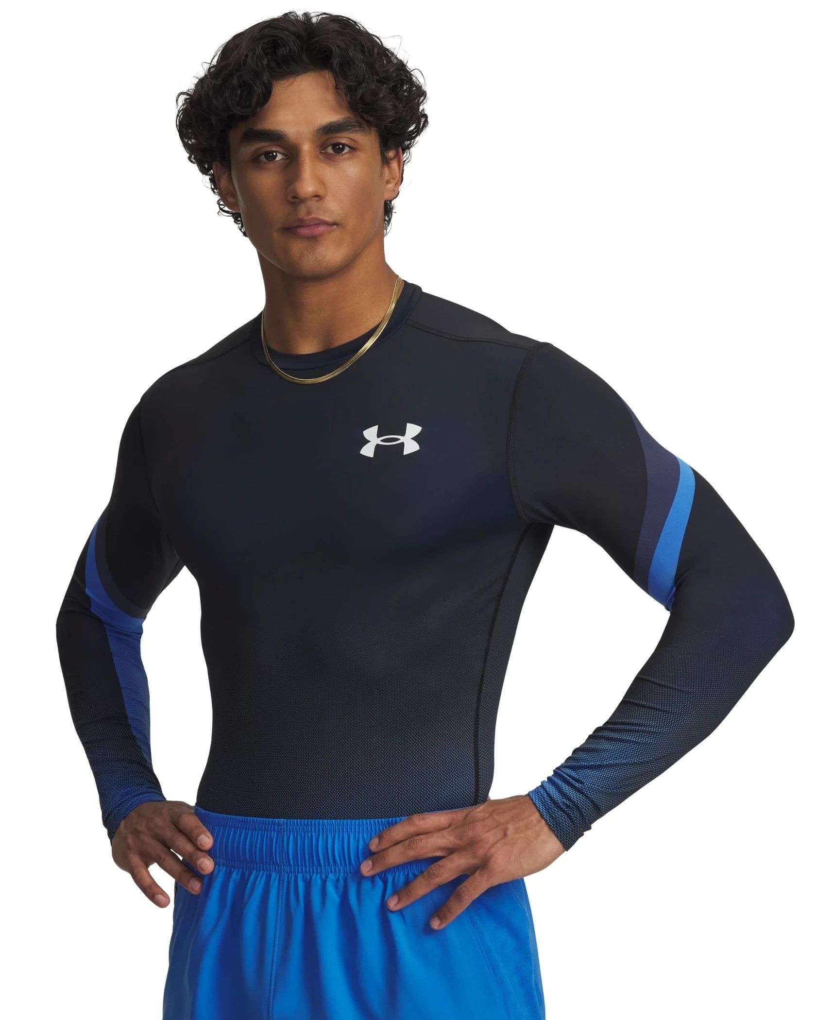 Long Sleeve Ua Mens Under Armour Men's Project Rock Waffle Crew