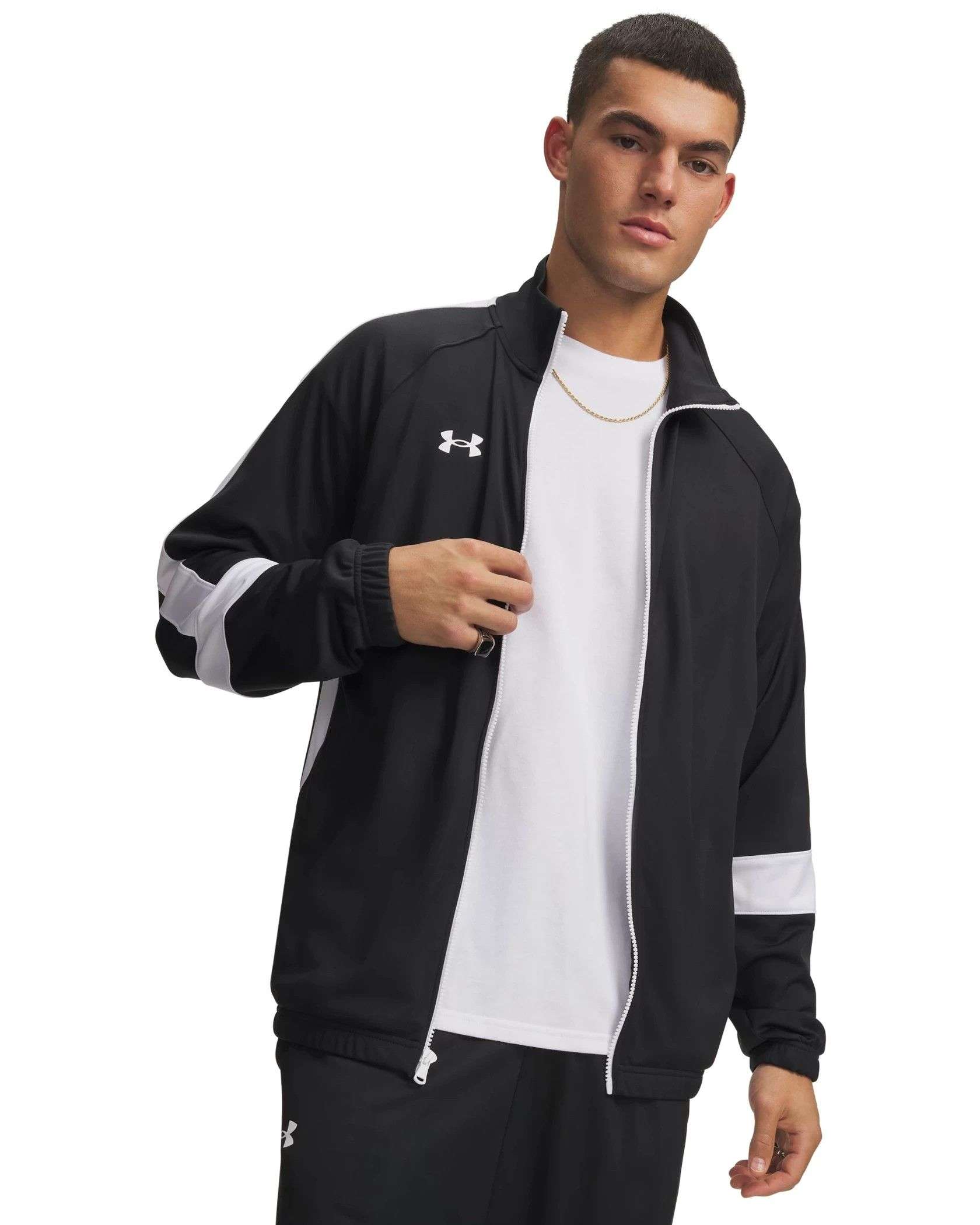 UNDER ARMOUR ジャケット ホワイト/ブラック メンズXL UA Men's Team Knit Full Zip Jacket | Under Armour