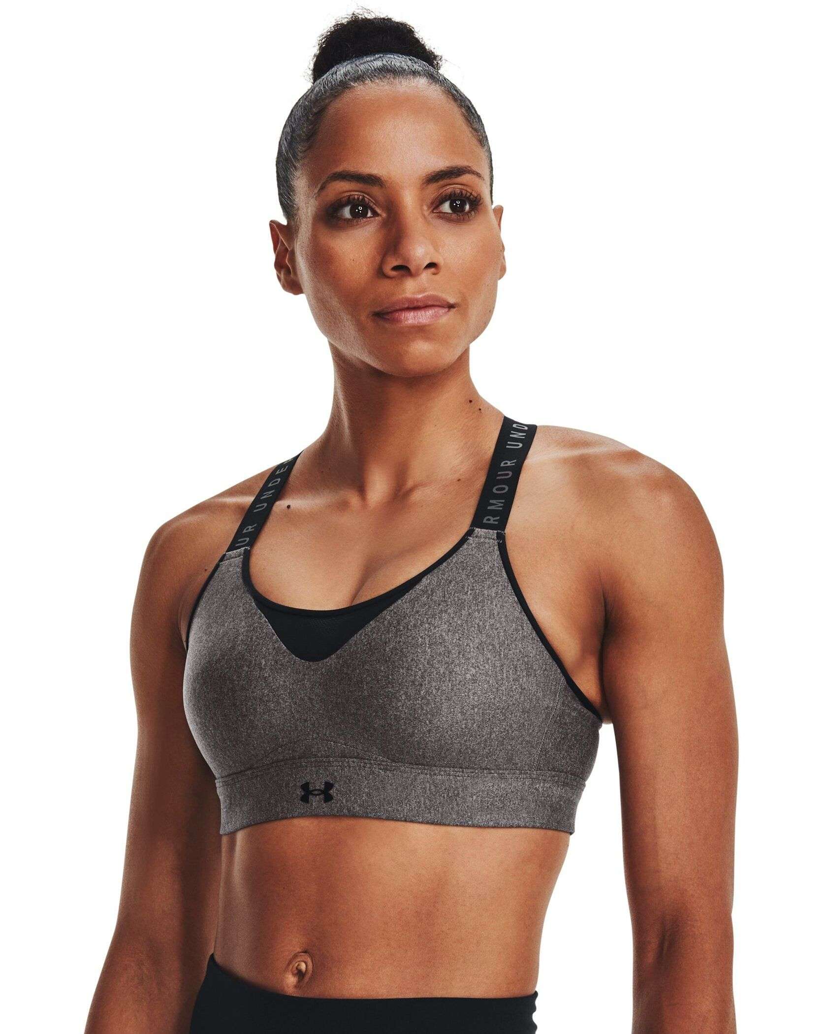 UA Infinity High Heather Bra