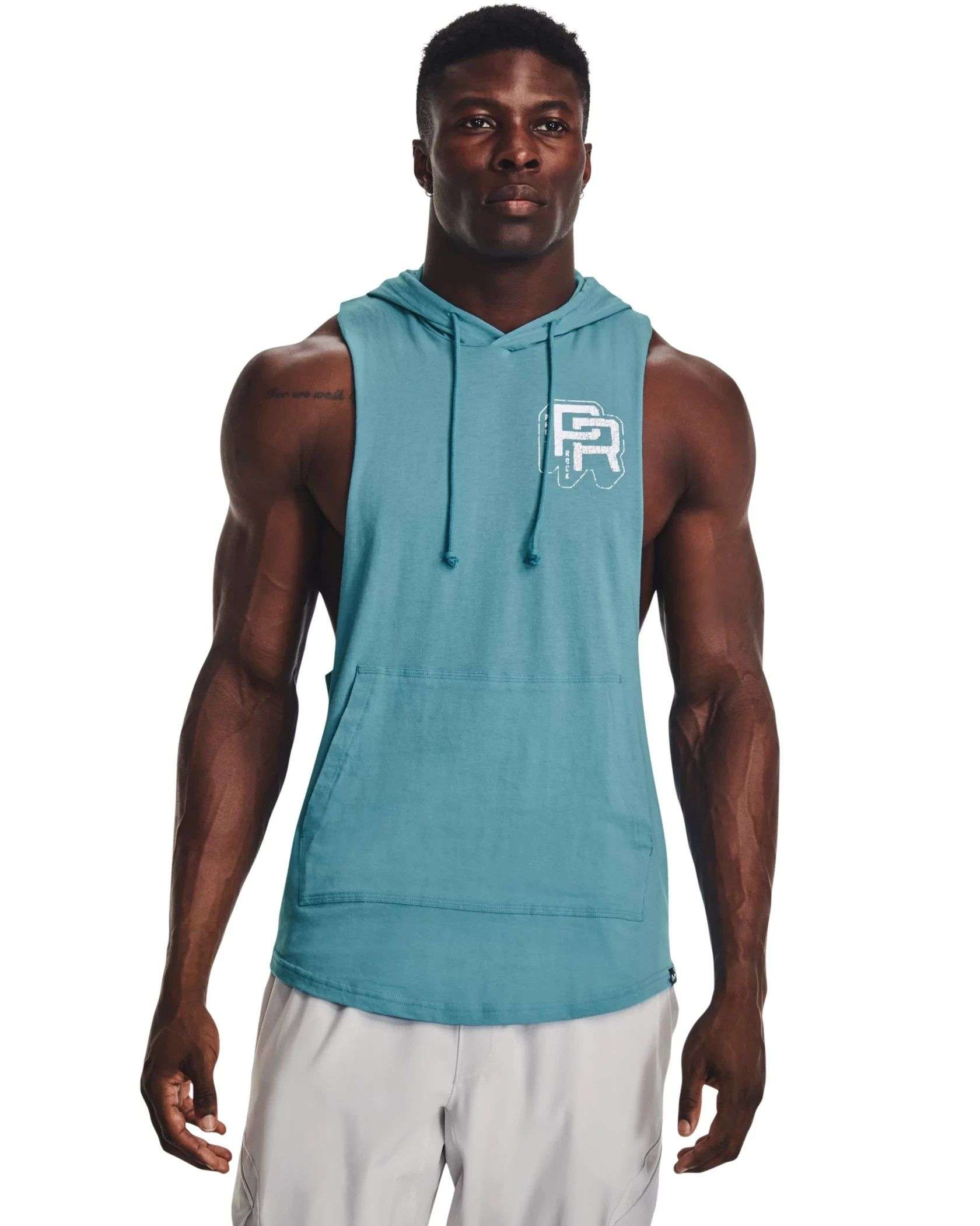 Under Armour Seamless Sleeveless Hoodie Blue Ink