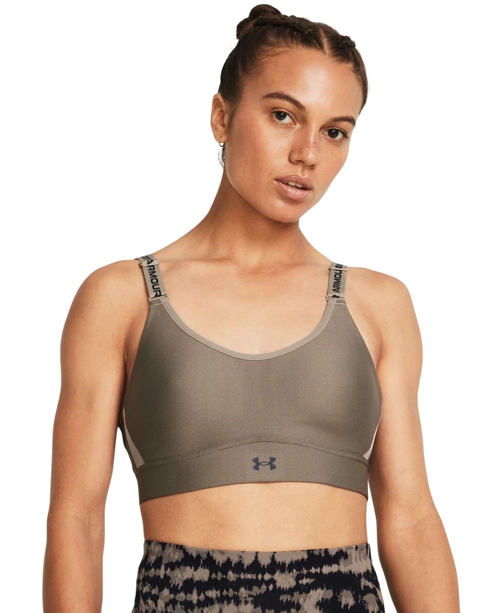 Under Armour UA Seamless Cross-Back Low-Impact Sports Bra Lime/White, NWT