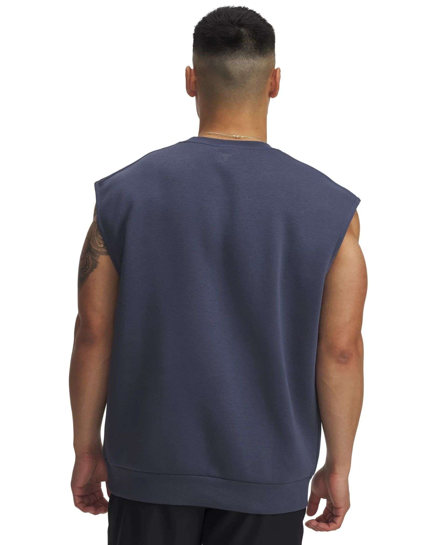 UA Men's Project Rock Icon Sleeveless Sweatshirt