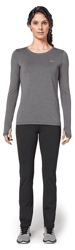 Women’s fitted sports top side angle