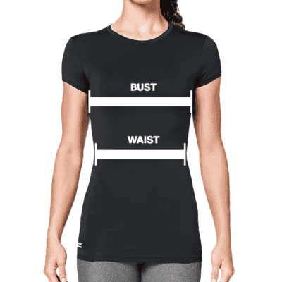 Women’s fitted sports top front view